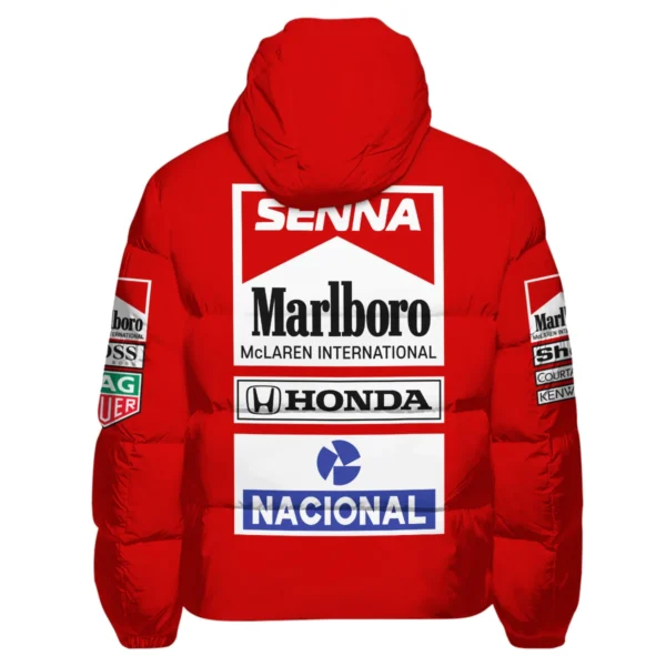 1988 Ayrton Senna Honda Race Suit Marlboro McLaren Down & Puffer Jackets BL3725A2HCJ - Image 3