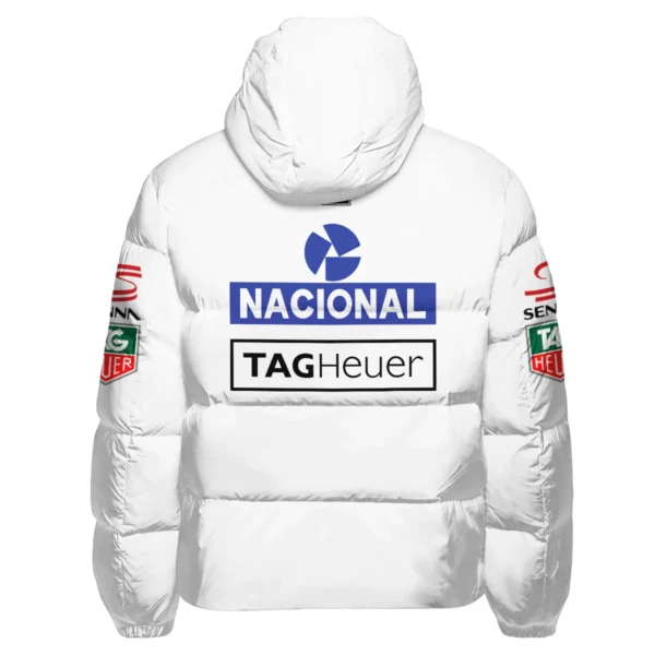 1985 Ayrton Senna John Player Special Lotus F1 Racing Team Down & Puffer Jackets BL3725A3HCJ - Image 3