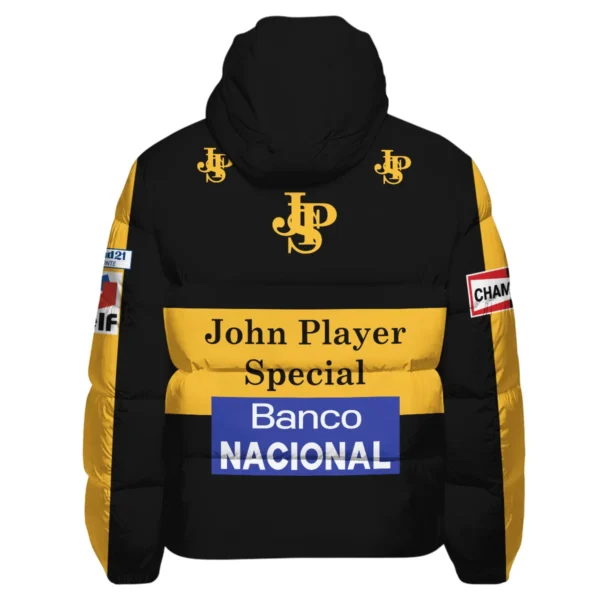 1985 Ayrton Senna John Player Special - Lotus F1 Racing Team Down & Puffer Jackets BL3725A4HCJ - Image 3