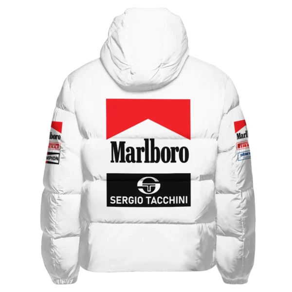 1984 Ayrton Senna Sergio Tacchini Toleman F1 Promotional Team Down & Puffer Jackets BL3725A7HCJ - Image 3