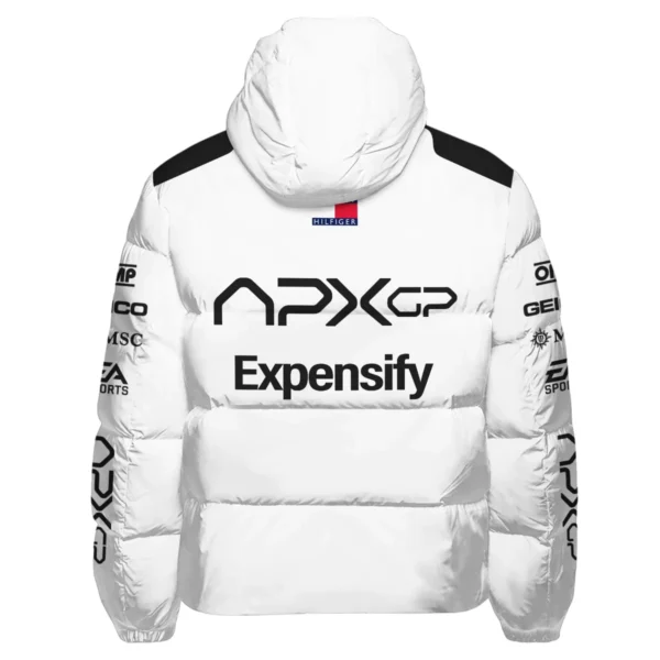 2025 F1 The Movie White Version For Racing Fan Exclusive Down & Puffer Jackets BLF116625A1HCJ - Image 3