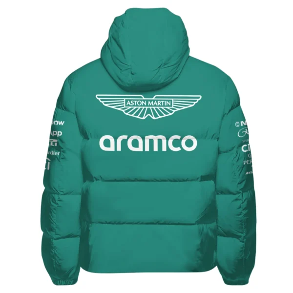 2025 Aston Martin F1 Race Suit Down & Puffer Jackets BLVA120725A04AMHCJ - Image 3