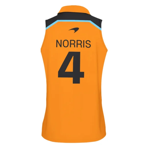 Lando Norris McLaren F1 Exclusive Sleeveless Polo For Fan Girl BLF120625A4VPO - Image 3