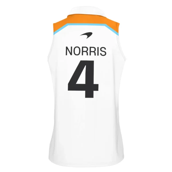 Lando Norris McLaren F1 Exclusive Sleeveless Polo For Fan Girl BLF120625A6VPO - Image 3