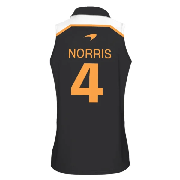 Lando Norris McLaren F1 Exclusive Sleeveless Polo For Fan Girl BLF120625A8VPO - Image 3