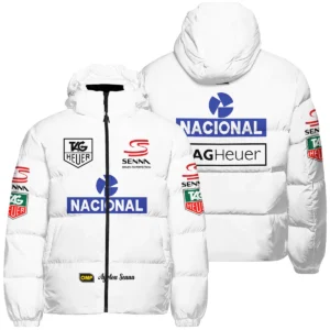 1985 Ayrton Senna John Player Special Lotus F1 Racing Team Down & Puffer Jackets BL3725A3HCJ