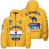 1987 Ayrton Senna Camel Honda Formula 1 Racing Team Down & Puffer Jackets BL3725A5HCJ