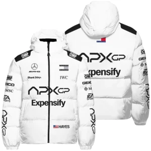 2025 F1 The Movie White Version For Racing Fan Exclusive Down & Puffer Jackets BLF116625A1HCJ