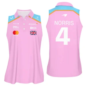 Lando Norris McLaren F1 Exclusive Sleeveless Polo For Fan Girl BLF120625A2VPO