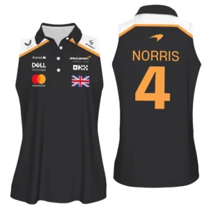 Lando Norris McLaren F1 Exclusive Sleeveless Polo For Fan Girl BLF120625A8VPO