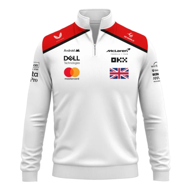 2025 James Hunt McLaren F1 Quarter-Zip Sweatshirt For Fans BL2725A1QZS - Image 2
