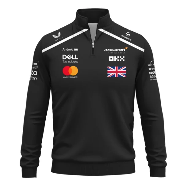 2025 James Hunt McLaren F1 Quarter-Zip Sweatshirt For Fans BL2725A3QZS - Image 2