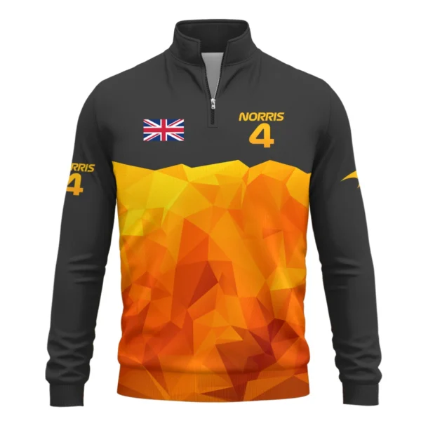 Lando Norris McLaren F1 Limited Edition Quarter-Zip Sweatshirt BLNR13725A1QZS - Image 2
