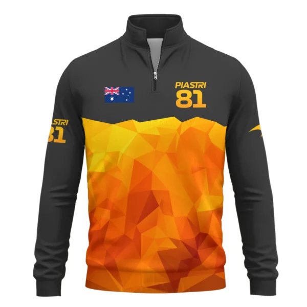 Oscar Piastri McLaren F1 Limited Edition Quarter-Zip Sweatshirt BLOP13725A1QZS - Image 2