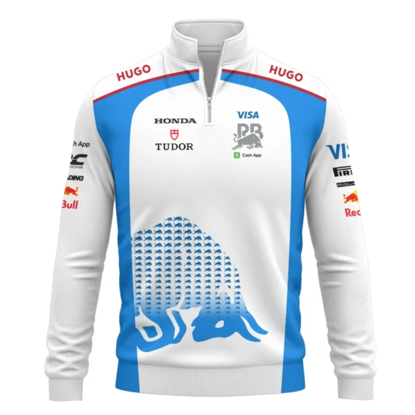 2025 Racing Bulls F1 Team Suit Quarter-Zip Sweatshirt BLVA110725A01RCBQZS - Image 2