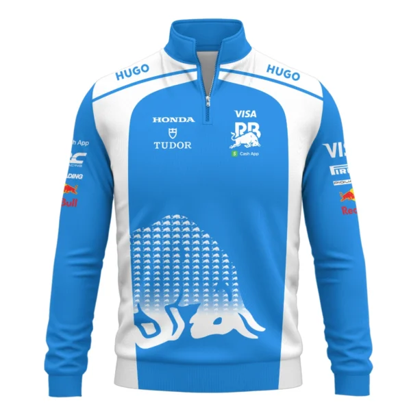 2025 Racing Bulls F1 Team Suit Quarter-Zip Sweatshirt BLVA110725A02RCBQZS - Image 2