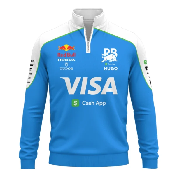 2025 Racing Bulls F1 Race Suit Quarter-Zip Sweatshirt BLVA110725A04RCBQZS - Image 2