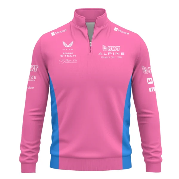 2025 Alpine F1 Team Suit Quarter-Zip Sweatshirt BLVA150725A02ALPQZS - Image 2