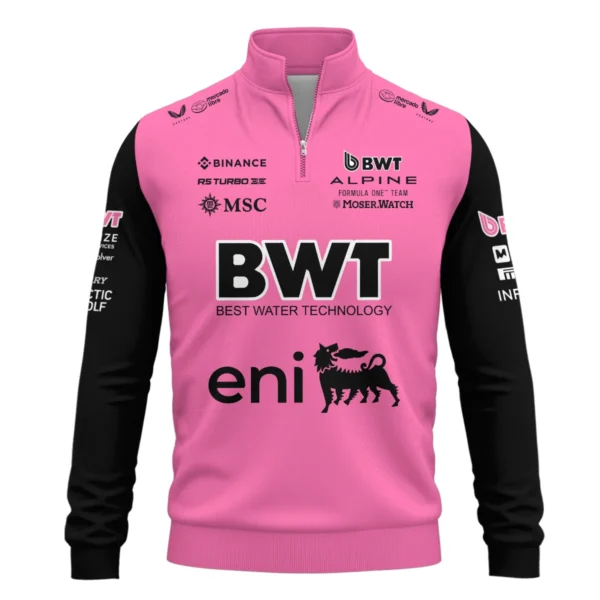 2025 Alpine F1 Team Suit Quarter-Zip Sweatshirt BLVA150725A04ALPQZS - Image 2