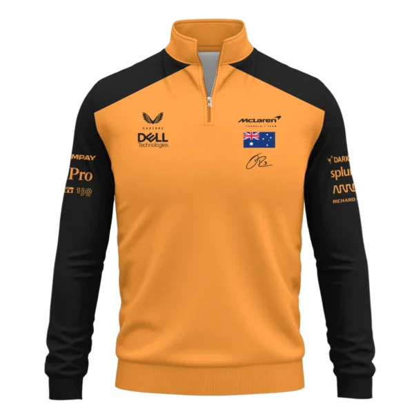 2022 Daniel Ricciardo McLaren F1 Team Suit Quarter-Zip Sweatshirt BLVA180725A08QZS - Image 2