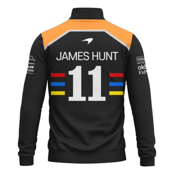 2025 James Hunt McLaren F1 Quarter-Zip Sweatshirt For Fans BL2725A2QZS - Image 3
