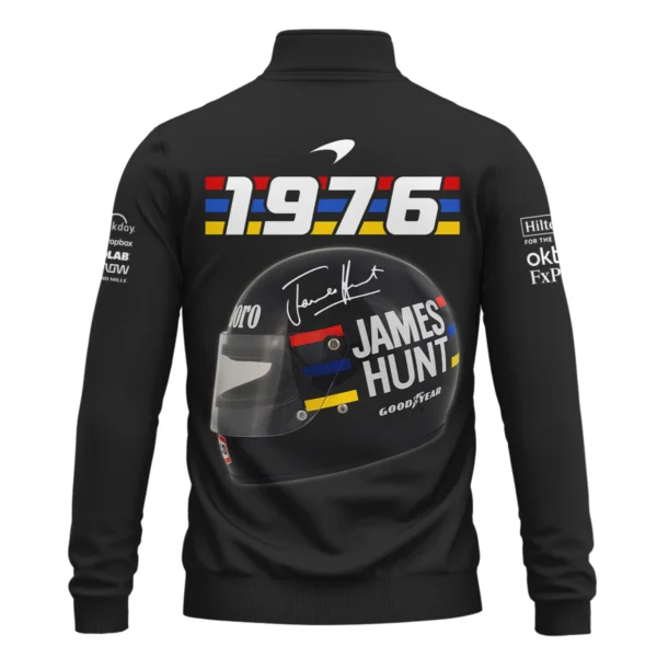 2025 James Hunt McLaren F1 Quarter-Zip Sweatshirt For Fans BL2725A3QZS - Image 3