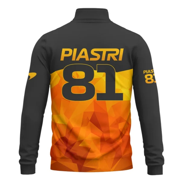 Oscar Piastri McLaren F1 Limited Edition Quarter-Zip Sweatshirt BLOP13725A1QZS - Image 3