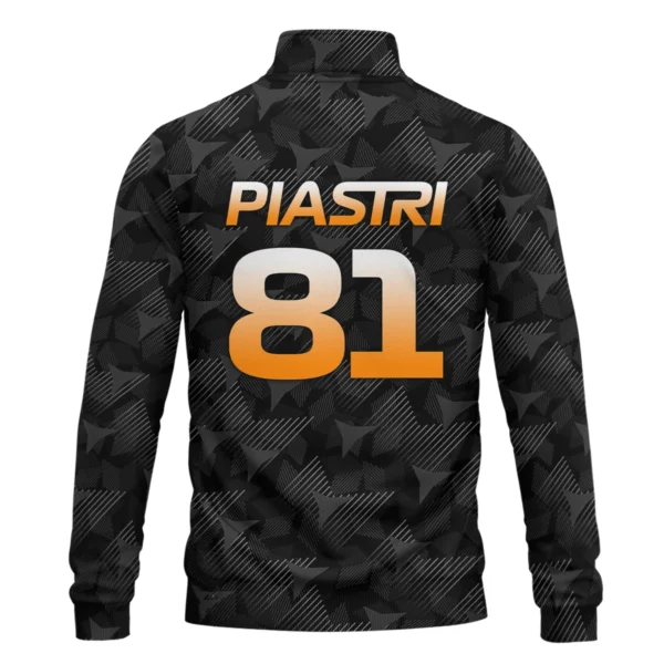 Oscar Piastri McLaren F1 Limited Edition Quarter-Zip Sweatshirt BLOP13725A2QZS - Image 3
