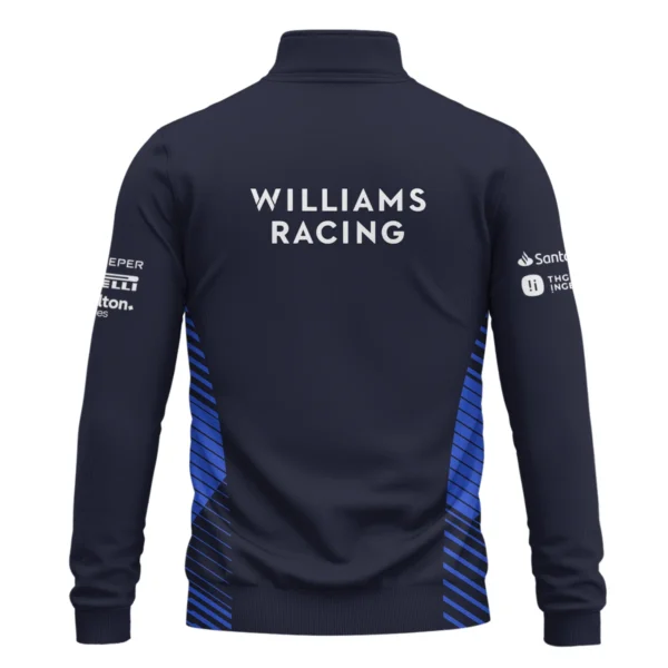 2025 Williams F1 Team Suit Quarter-Zip Sweatshirt BLVA080725A01WILQZS - Image 3