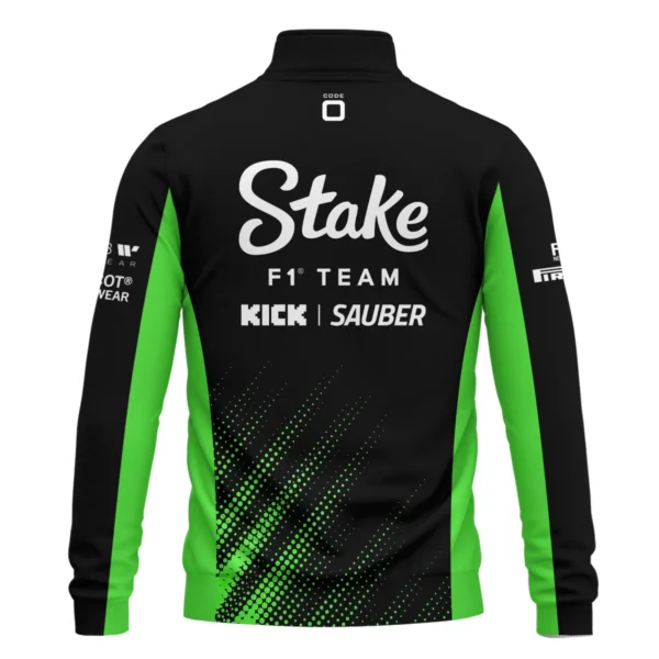 2025 Kick Sauber F1 Team Suit Quarter-Zip Sweatshirt BLVA100725A01KSQZS - Image 3