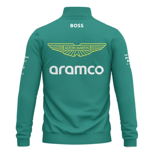 2025 Aston Martin F1 Team Suit Quarter-Zip Sweatshirt BLVA120725A01AMQZS - Image 3