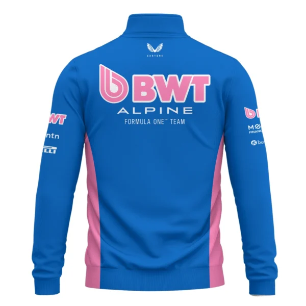 2025 Alpine F1 Race Suit Quarter-Zip Sweatshirt BLVA150725A03ALPQZS - Image 3