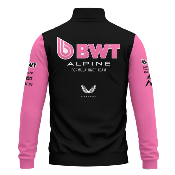 2025 Alpine F1 Team Suit Quarter-Zip Sweatshirt BLVA150725A05ALPQZS - Image 3