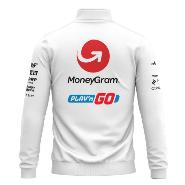 2025 Haas F1 Race Suit Quarter-Zip Sweatshirt BLVA150725HAAS04QZS - Image 3
