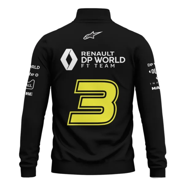 2018 Daniel Ricciardo Renault DP World Race Suit Quarter-Zip Sweatshirt BLVA180725A01QZS - Image 3