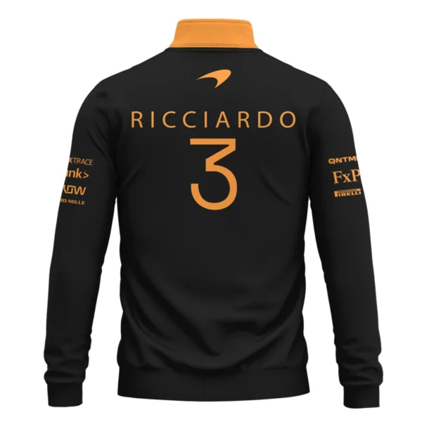 2022 Daniel Ricciardo McLaren F1 Team Suit Quarter-Zip Sweatshirt BLVA180725A08QZS - Image 3