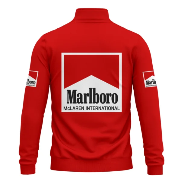 1990 Alain Prost Racing Costume Ferrari F1 Team Quarter-Zip Sweatshirt BLVAAP070725A02QZS - Image 3