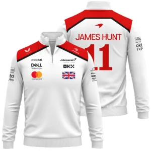 2025 James Hunt McLaren F1 Quarter-Zip Sweatshirt For Fans BL2725A1QZS
