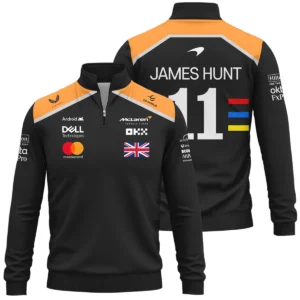 2025 James Hunt McLaren F1 Quarter-Zip Sweatshirt For Fans BL2725A2QZS