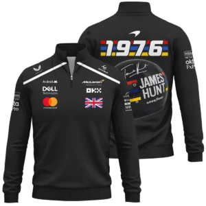 2025 James Hunt McLaren F1 Quarter-Zip Sweatshirt For Fans BL2725A3QZS