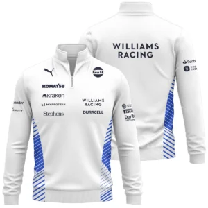 2025 Williams F1 Team Suit Quarter-Zip Sweatshirt BLVA080725A02WILQZS