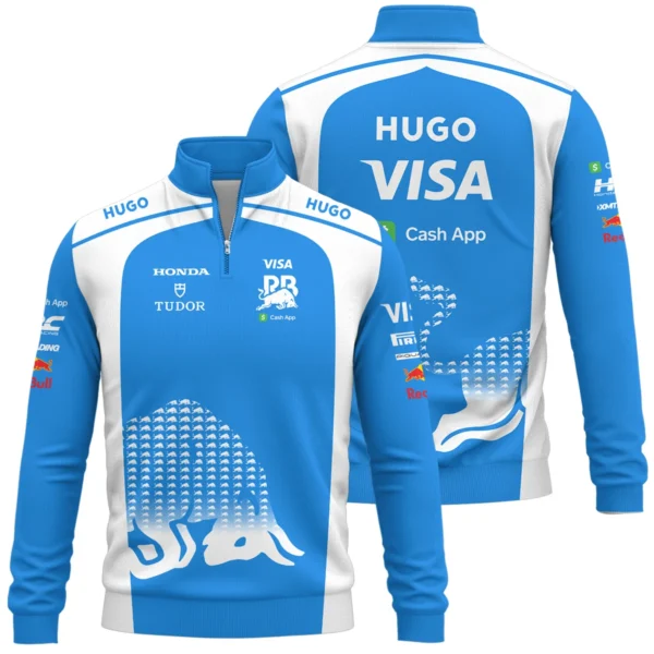 2025 Racing Bulls F1 Team Suit Quarter-Zip Sweatshirt BLVA110725A02RCBQZS
