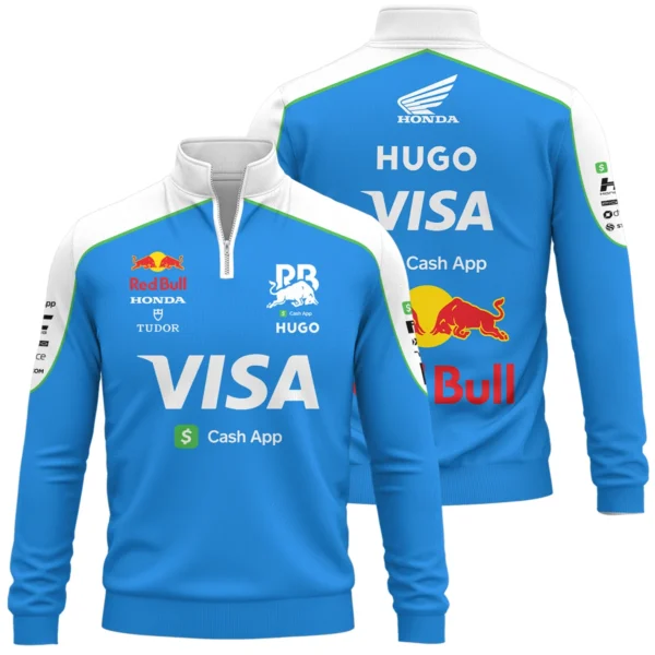 2025 Racing Bulls F1 Race Suit Quarter-Zip Sweatshirt BLVA110725A04RCBQZS