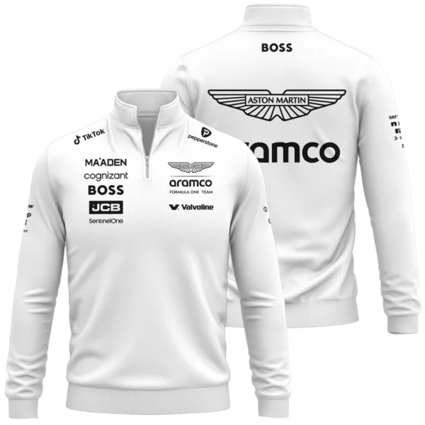 2025 Aston Martin F1 Race Suit Quarter-Zip Sweatshirt BLVA120725A03AMQZS