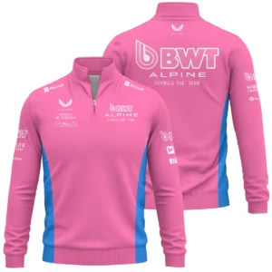 2025 Alpine F1 Team Suit Quarter-Zip Sweatshirt BLVA150725A02ALPQZS