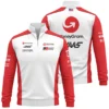 2025 Haas F1 Team Suit Quarter-Zip Sweatshirt BLVA150725A02HAASQZS