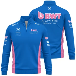 2025 Alpine F1 Race Suit Quarter-Zip Sweatshirt BLVA150725A03ALPQZS
