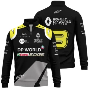 2018 Daniel Ricciardo Renault DP World Race Suit Quarter-Zip Sweatshirt BLVA180725A01QZS