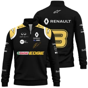 2019 Daniel Ricciardo Renault F1 Team Race Suit Quarter-Zip Sweatshirt BLVA180725A02QZS
