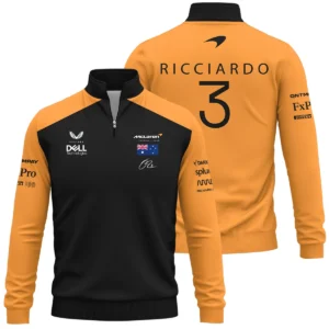 2022 Daniel Ricciardo McLaren F1 Team Suit Quarter-Zip Sweatshirt BLVA180725A07QZS